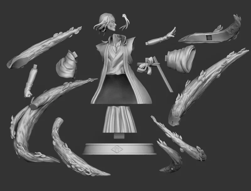 Byakuya Kuchiki Bust - Image 7