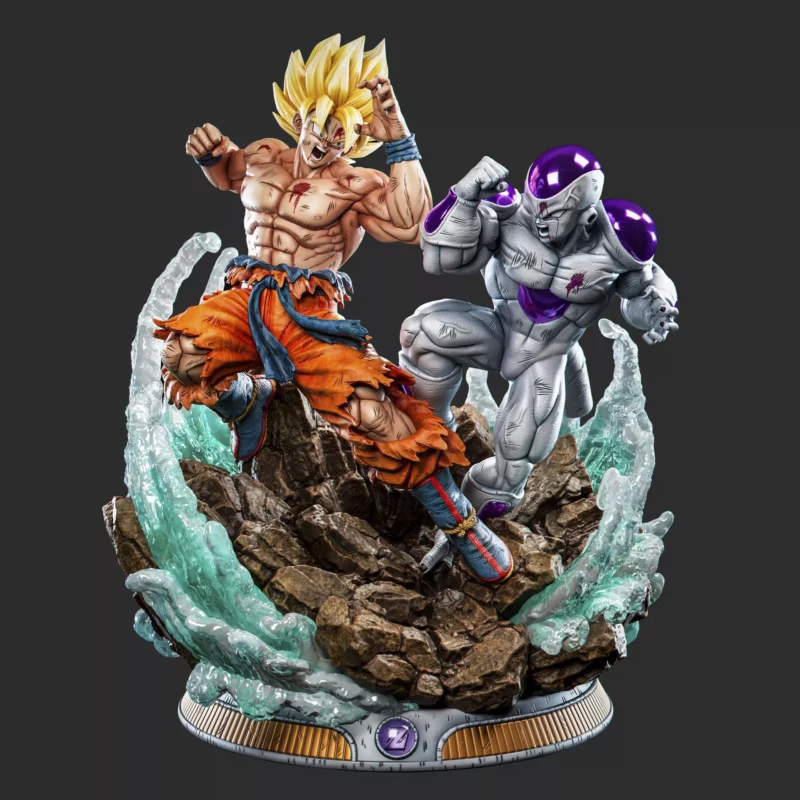 Goku vs Freezer Diorama 3d Models - Image 2
