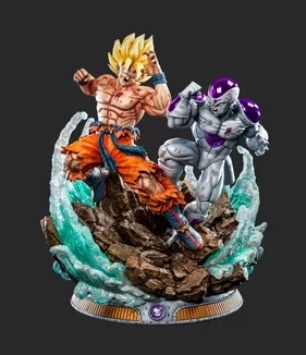 Goku vs Freezer Diorama 3d Models