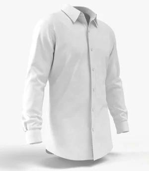 3D Realistic Worn Regular Shirt Long Sleeve Male Body Shape Model