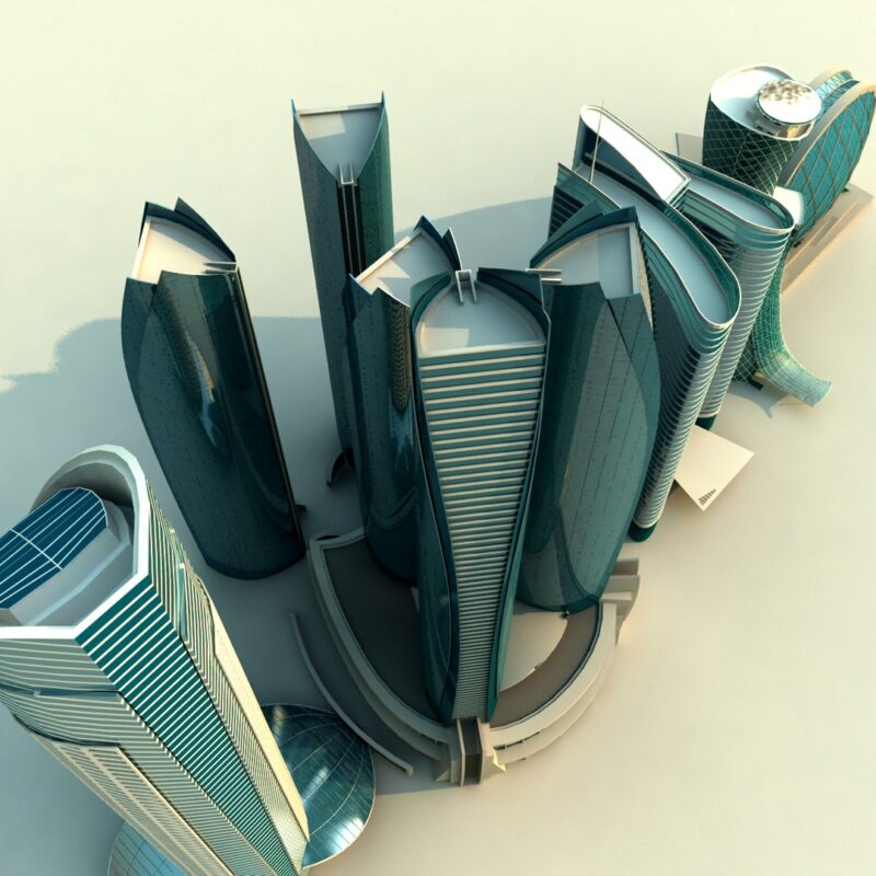 Abu Dhabi Buildings 3D models - Image 4