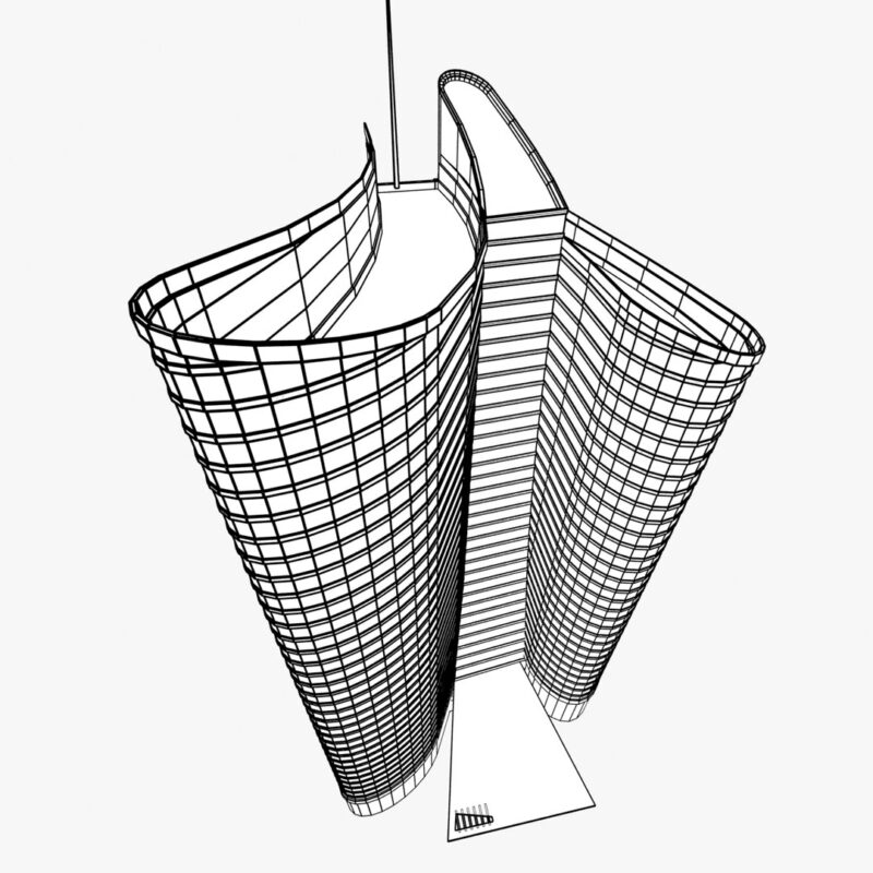 Abu Dhabi Buildings 3D models - Image 8