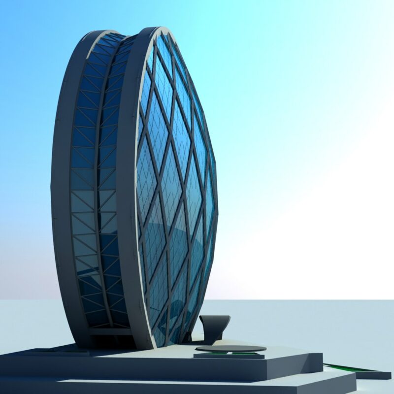 Abu Dhabi Buildings 3D models - Image 10