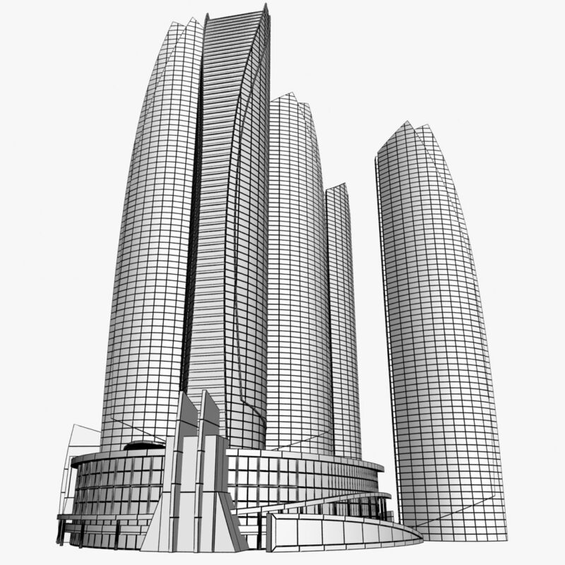 Abu Dhabi Buildings 3D models - Image 19