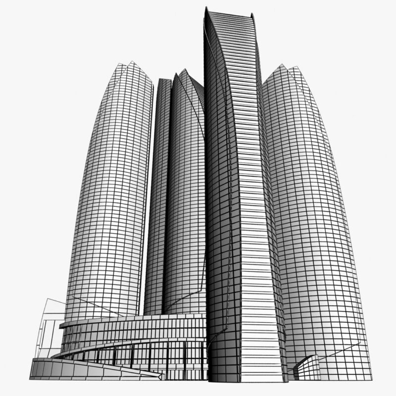 Abu Dhabi Buildings 3D models - Image 20