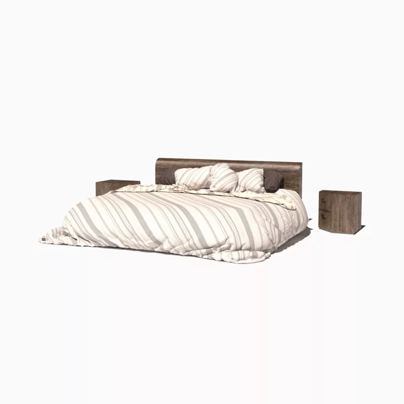 Wenge headboarded Bed - Image 3