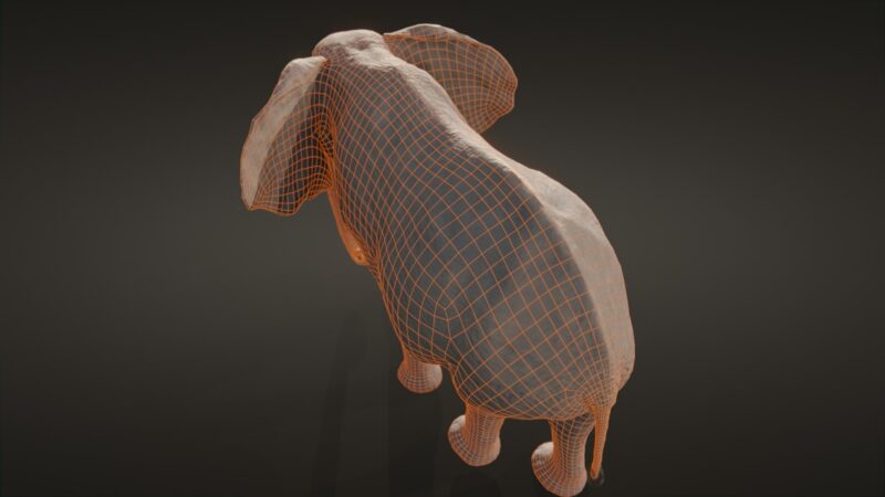 African elephant 3d Model - Image 31