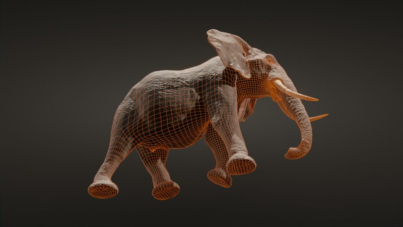 African elephant 3d Model - Image 36
